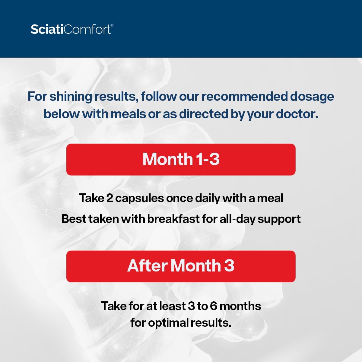 SciatiEase SciatiComfort Spine & Disc Support Supplement, 30 Day Supply SciatiEase