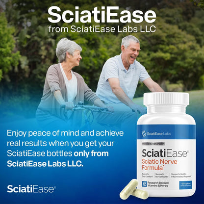 SciatiEase Sciatic Nerve Health Support Supplement, 120 Capsules SciatiEase