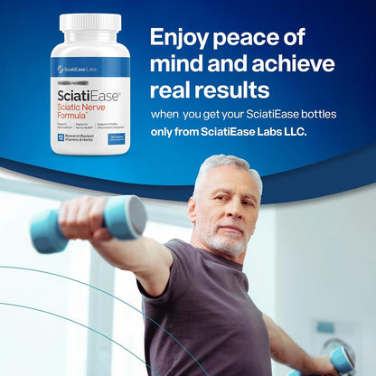 SciatiEase Sciatic Nerve Health Support Supplement, 120 Capsules SciatiEase