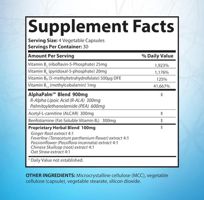 SciatiEase Sciatic Nerve Health Support Supplement, 120 Capsules SciatiEase